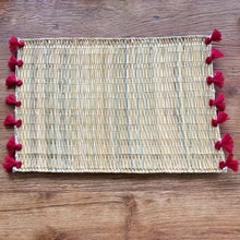 Lade das Bild in den Galerie-Viewer, Platzset Raffia mit Fransen
