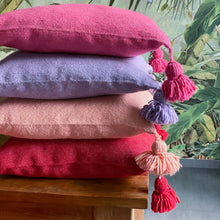 Lade das Bild in den Galerie-Viewer, Pompom-Kissen Uni