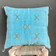Load image into Gallery viewer, Sabra cushion turquoise vintage
