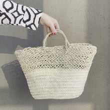 Load and play video in Gallery viewer, Shopper basket bag with handles
