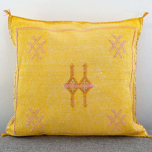Sabra cushion sunny yellow