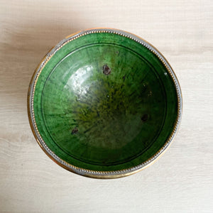 Tamegroute bowl with gold rim